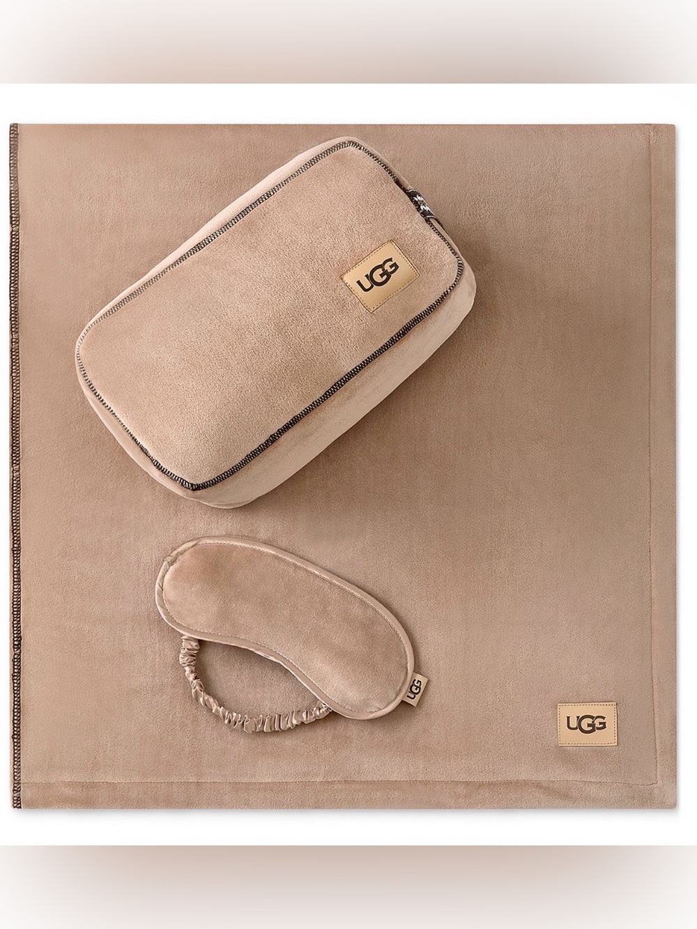 UGG Raegan 3-Piece Throw, Eye Mask and Case Gift Set